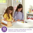 thumbnail image 3 of Melissa & Doug Wooden Tabletop Paper Roll Dispenser With White Bond Paper (12 inches x 75 feet), 3 of 10