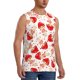 thumbnail image 2 of Fotbe Cute Mushroom Men's Camiseta sin Mangas Estampada para Hombres, Playera Casual para Gimnasio, Entrenamiento, Playa-Small, 2 of 7