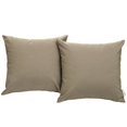 thumbnail image 1 of Juego de 2 almohadas Modway Convene para patio exterior, 44 x 44 cm, color moca, 1 of 2