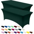 thumbnail image 1 of Mantel Utopia Kitchen Spandex, paquete de 2 unidades [1,8 m, color verde cazador], 1 of 9
