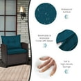 thumbnail image 6 of Costway 3 PCS Patio Rattan Furniture Set Cushioned Conversation Set Sofa Blue, 6 of 10