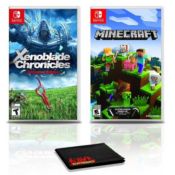 Xenoblade Chronicles Definitive Edition Game Bundle With Minecraft Nintendo Switch Walmart Com Walmart Com