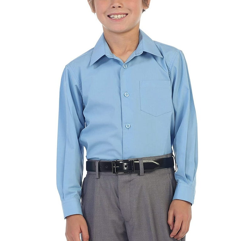 toddler light blue button down shirt
