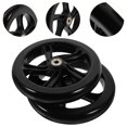 thumbnail image 1 of unbranded 2Pcs Wear Resistant Kick Scooter Wheels Easy Installation Black PU Material, 1 of 8