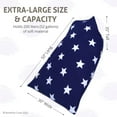 thumbnail image 6 of Butterfly Craze Bean Bag Chair Cover, Functional Toddler Toy Organizer, Fill with Stuffed Animals to Create a Jumbo, Comfy Floor Lounger for Boys or Girls, Stuffing Not Included, Navy Stars, 6 of 9