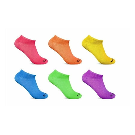 

6 Pack Women s Low Cut No Show Ankle Socks Multi Color