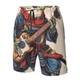 thumbnail image 4 of Fotbe Samurai Frog Guitar Trajes de Baño Estampados para Hombre, Shorts de Verano de Secado Rápido, Ropa de Playa, Bañadores-3X-Large, 4 of 6