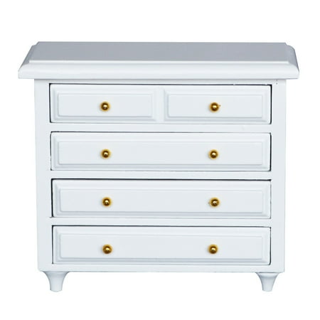 

NUOLUX 1PC Mini House Mini Furniture Mini Solid Wood Cabinet Mini Scene Decor (White)