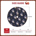 thumbnail image 2 of Xecao Astronaut Surfing Pattern Christmas Tree Skirt Round Xmas Tree Mat Base Cover for Holiday Home Decorations-30", 2 of 6