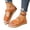 Orange, variant on Women’s Beach Slide Sandal Cutout Slip-On Memory Foam, Wide Widths Available