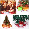 thumbnail image 3 of 2pcs Fashionable Creative Christmas Tree Carpet Christmas Printed Decor (Red), 3 of 6