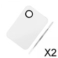 thumbnail image 1 of Paleta de mezcla cosmética Yinane Acero inoxidable 2 piezas, 1 of 8