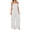 White, variant on Summer Jumpsuits For Women Casual High Waist Sleeveless Wide Leg Jumpsuit Off Shoulder Party Wear Romper For Ladies Overalls For Holiday Vacation Beach S-Xxl