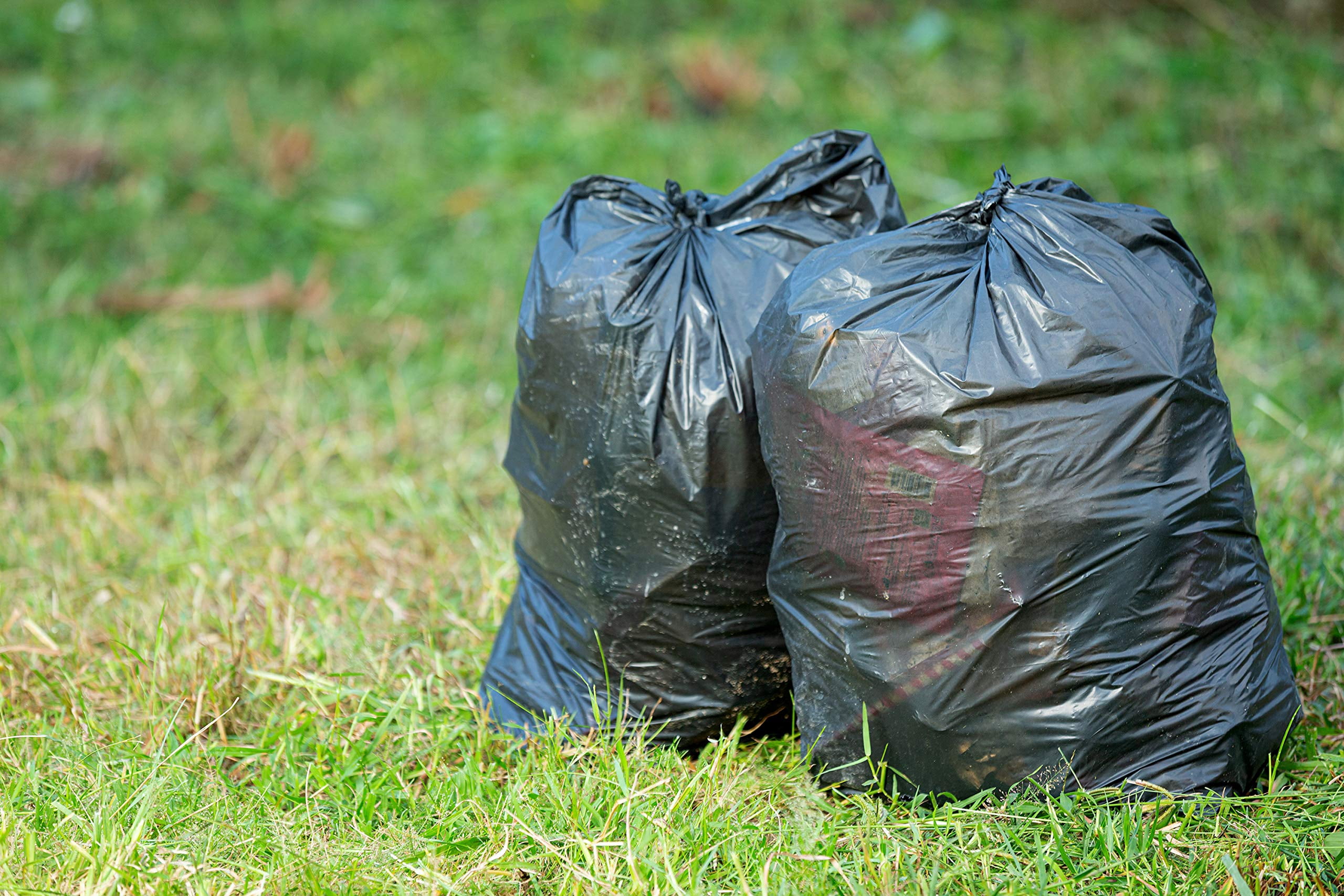 Garbage Bags High Density Opaque Black 200 count 36 x 58 in 55 gallon Regular Duty