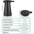 thumbnail image 2 of Taburete plegable taburete portátil taburete de camping resistente hasta 181 kg para pesca senderismo barbacoa, 2 of 7