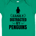 thumbnail image 4 of Inktastic Easily Distracted by Penguins Boys or Girls Baby Bodysuit, 4 of 5