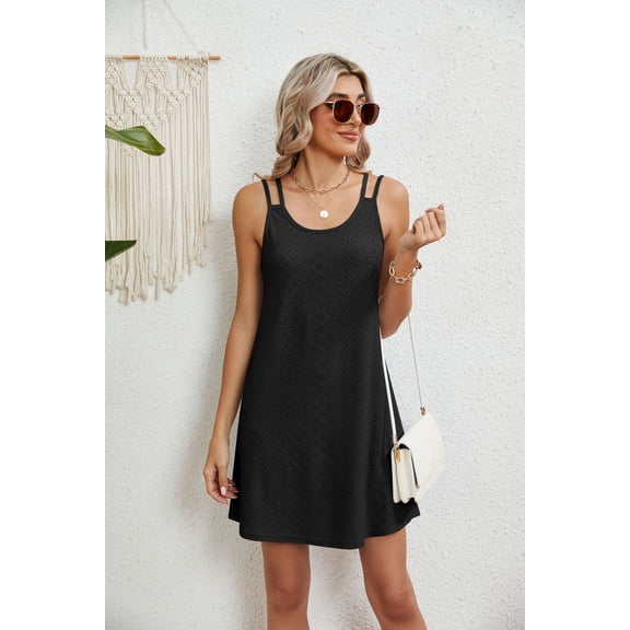 Summer Fashion High-end Strap Gentle Style Dress Women's French Dress