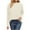 Yellow, variant on Womens Crew Neck Sweater Knitted Pullover Tops Dropped Long Sleeve Solid Color Casual Fall Winter Jumpers (XL, White)
