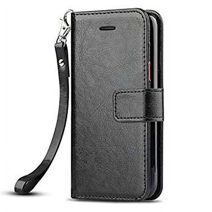 J&D Case Compatible for LG V35 Case/LG V35 ThinQ Case/V30S Case/V30S ThinQ Case/LG V30/LG V30 Plus Case, [Wallet Stand] [Slim Fit] Heavy Duty Protective Shockproof Flip Wallet Case for LG V30 Case - image 4 of 6