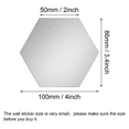 thumbnail image 2 of 24PCS Removable Acrylic Mirror Setting Wall Stickers Decal Non Glass Mirror,Silver Hexagon Art DIY Mirror Sheet Plastic Tiles for Home Living Room Bedroom Decor", 2 of 10