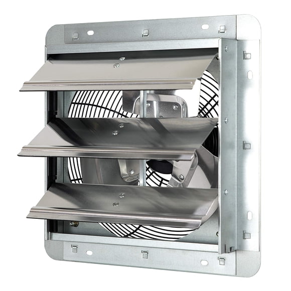 Ventilador de escape iLiving 30 cm montado en la pared 960 m³/h 130 m² plateado