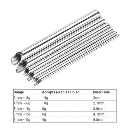 body piercing receiver needle receiving holding tool tube steel jewelry jewellery yosoo stainless