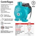 thumbnail image 4 of Bomba Centrífuga de Hierro Fundido IUSA 2 HP Azul, 4 of 5