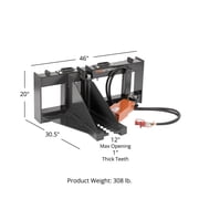 Titan Attachments Post and Tree Puller for Skid Steer Grader Tractor Attachments