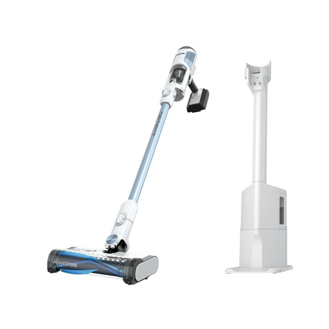 Aspiradora Shark Azul con Sistema de Autovaciado y Filtro HEPA Inalámbrica Tecnología de Limpieza Pr