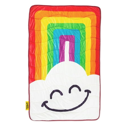 UPC: 0850020859344 | Good Banana Kids’ Rainbow Weighted Blanket Cozy Thick Soft Cloud-Like Coral Fleece Calming Relaxing Nap Time and Sleep Even Weight Dispersion 5 lbs Durable Grid Stitching Whole-Body Comfort