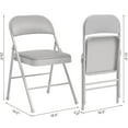 thumbnail image 7 of Aoile 5 Pcs Card Table and Chairs, Foldable Table and Chair Set for Indoor/Outdoor, Home, Parties, Picnics, Games, Gray, 7 of 7