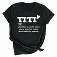 thumbnail image 6 of SDNall T-Shirts for Women Short Sleeves Letter Print Casual Tops T-Shirt, 6 of 9