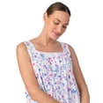 thumbnail image 5 of Aria Women's Sleeveless 40" Cotton Nightgown, Sizes XS-5X, 5 of 8