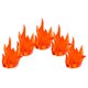 thumbnail image 4 of 5 bloques de construcción educativos para niños con marcadores de llama y efectos de fuego en miniatura para figuras de acción y decoraciones de Halloween., 4 of 8