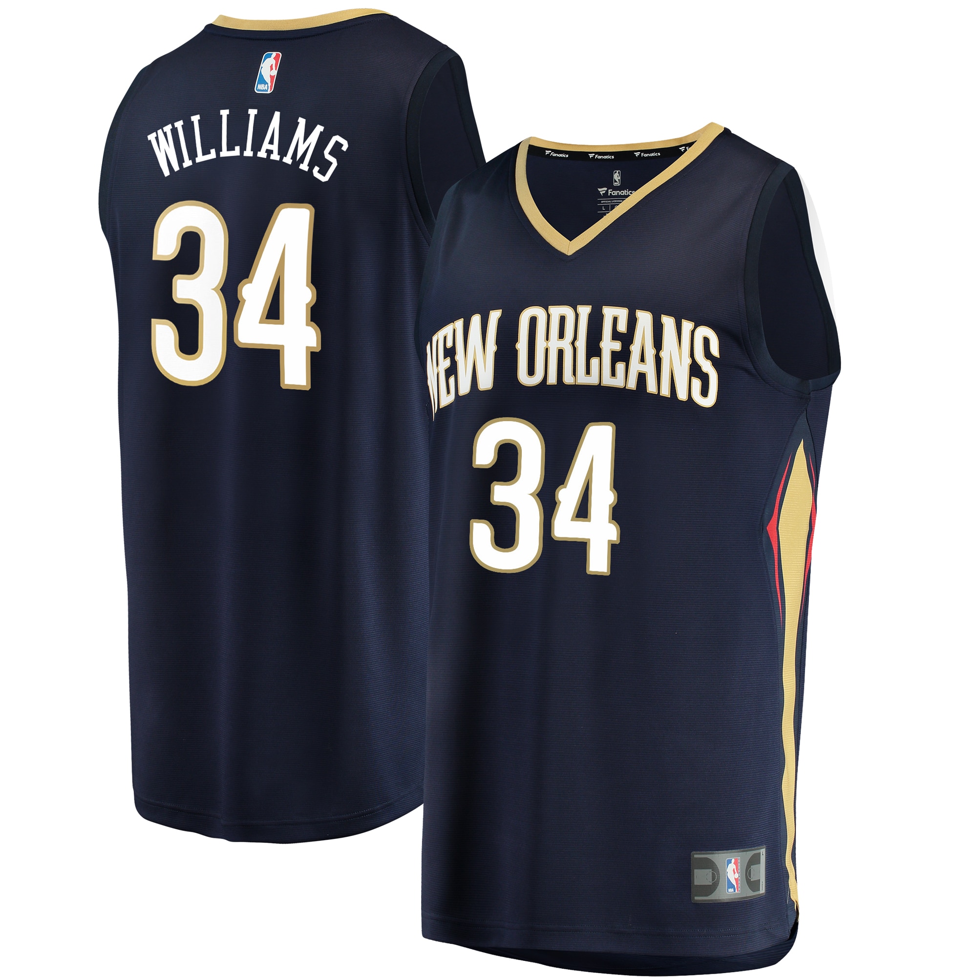 Kenrich Williams New Orleans Pelicans Fanatics Branded Fast Break Replica Jersey Icon Edition Navy Walmart Com