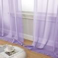 thumbnail image 3 of Nmkwnr 2 Panels Sheer Curtains Light Filtering Drapes Solid Color Window Curtain for Kitchen, Bedroom, Living Room, 72" x 96", 3 of 8