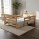 thumbnail image 1 of Cama Infantil Individual Venecia Montessori Con Barandales Cera Transparente Muebles GM, 1 of 5