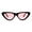 pink, variant on Pop Color Retro Vintage Style Cat Eye Womens Plastic Sunglasses Red