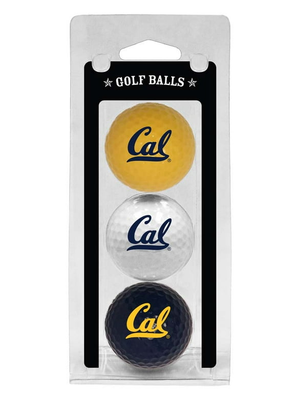 Team Golf California Golden Bears Golf Balls, Assorted Colors, 3 Pack