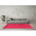 thumbnail image 3 of Ahgly Company Indoor Round Abstract Pink Contemporary Area Rugs, 7' Round, 3 of 4