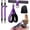Purple, variant on Upgraded Pedal Resistance Band with Handle, Adjustable 30-60LBS Exercise Bands for Home Gym, Sit Up Equipment for Full Body Workout, Core, Abs, Legs, Arms - Portable Workout Equipment for Women & Men