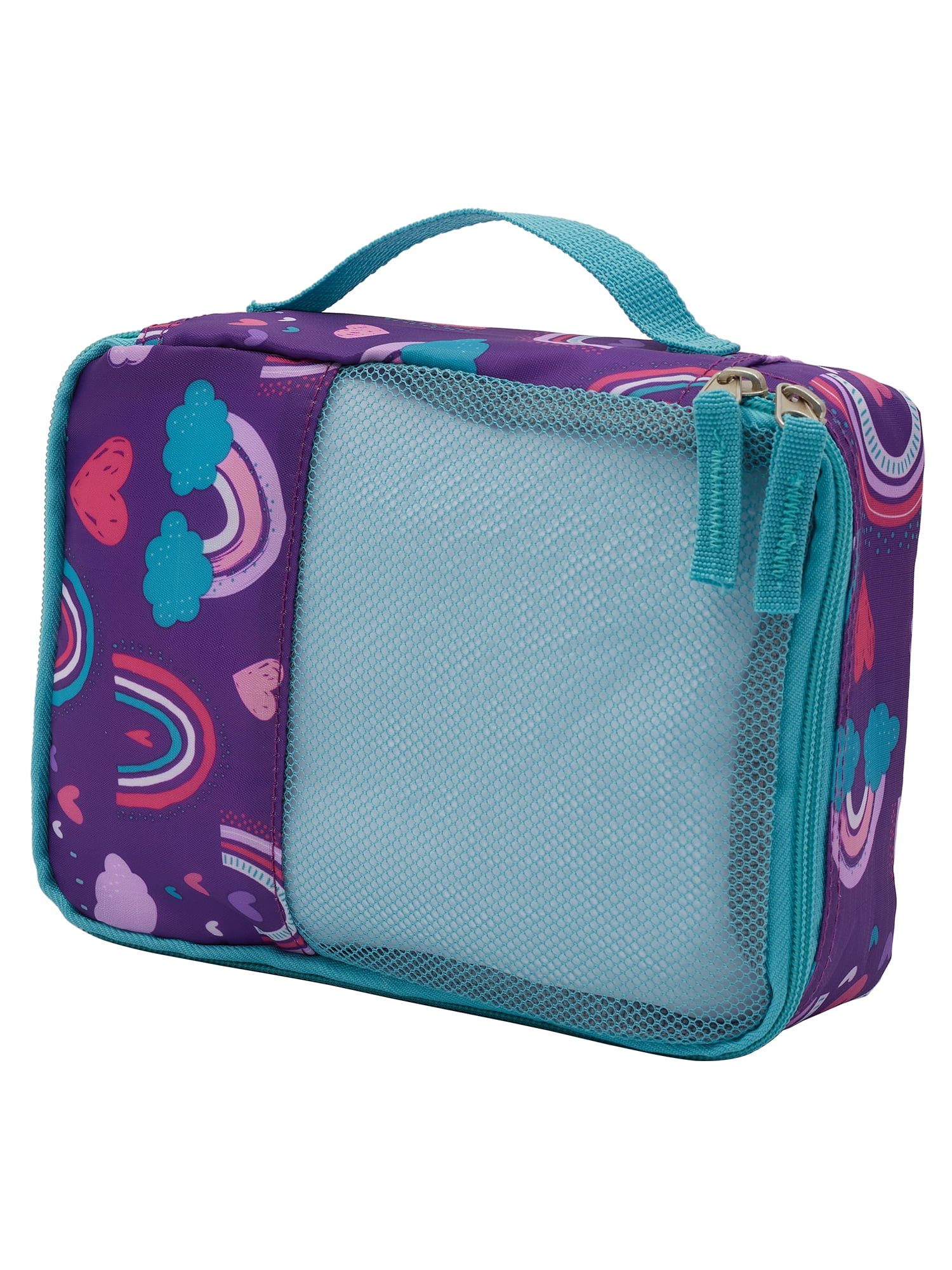 TPRC 5-Piece Kid's Hard-Side Luggage Set with 18" Spinner Rolling Carry-on- Rainbow