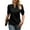 Black, variant on Beecarchil Women's Eyelet Puff Sleeve Tops V Neck Casual Loose Fit T Shirts Black L
