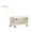 A#2, variant on Foldable Rolling Storage Bin with Wheels Plastic Trolley Box for Home Organization Toy Book and Clothes Storage Container for Living Room Classroom or Office 43x28x24cm Clear White