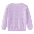 thumbnail image 4 of Pitauce Toddler Girls Ruffled Lightweight Cardigan Long Sleeve Button Down Knit Coat Open Front Thin Sweater for Kids 1-6 Years, 4 of 6