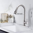 thumbnail image 4 of SkyGenius Pull Down Kitchen Faucet with Sprayer Single Handle Sink Faucet Brushed Nickel for Kitchen, 4 of 9