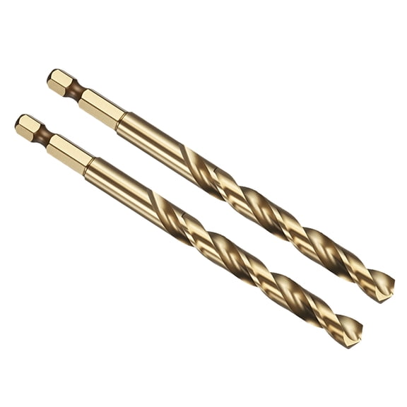 Uxcell 5/16" Drill Bit Hex Shank M35 5% Cobalt HSS for Metal Steel - 2 Pack