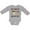 AC-Heather Grey, variant on Inktastic My Uncle Loves Me with Sloth and Hearts Boys or Girls Long Sleeve Baby Bodysuit