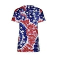 thumbnail image 5 of Cyber&Monday Deals Dyegold Summer Tops for Women 2023, Patriotic Shirts For Women Summer Casual American Flag Tshirt Short Sleeve V Neck Loose Tops Independence Day Blouse, 5 of 5