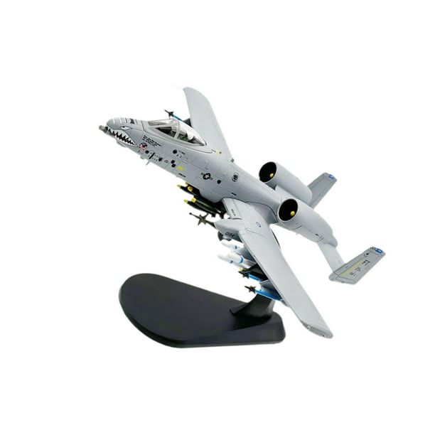 Avión de juguete modelo a-10A a escala 1/100, avión, con soporte de exhibición, avión de colección realista de aleación de metal para escritorio